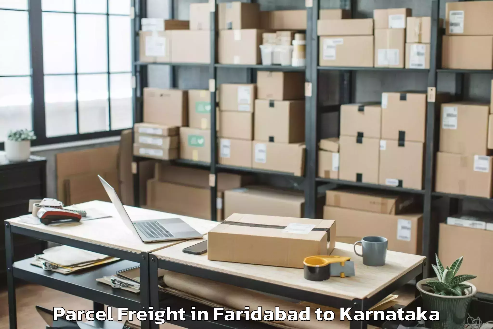 Book Faridabad to Muddebihal Parcel Freight